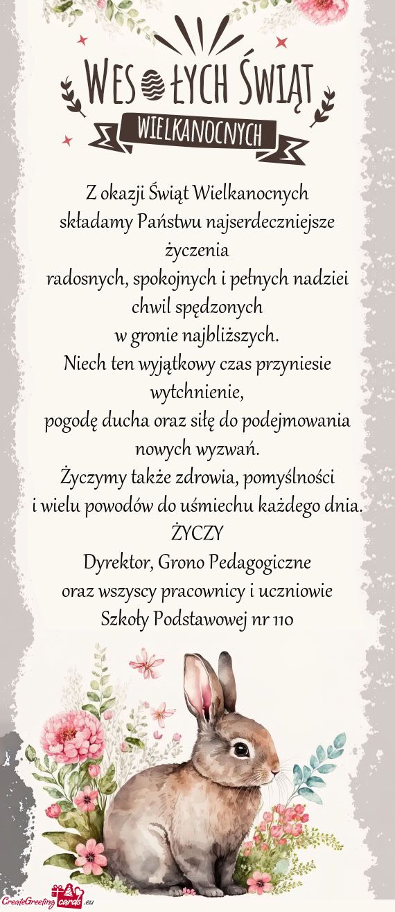 Życzymy także zdrowia, pomyślności