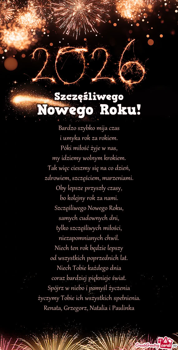 Życzymy Tobie ich wszystkich spełnienia