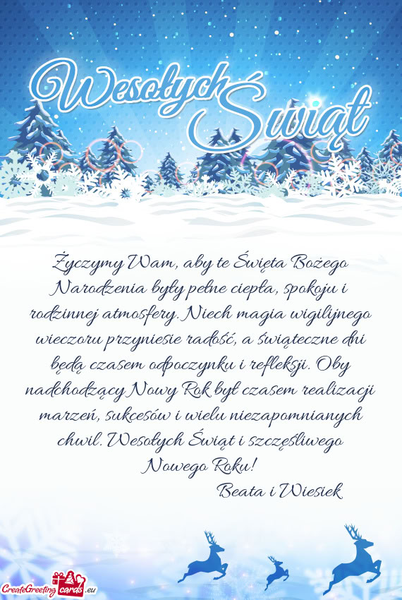 Życzymy Wam, aby te Święta Bożego Narodzenia były pełne ciepła, spokoju