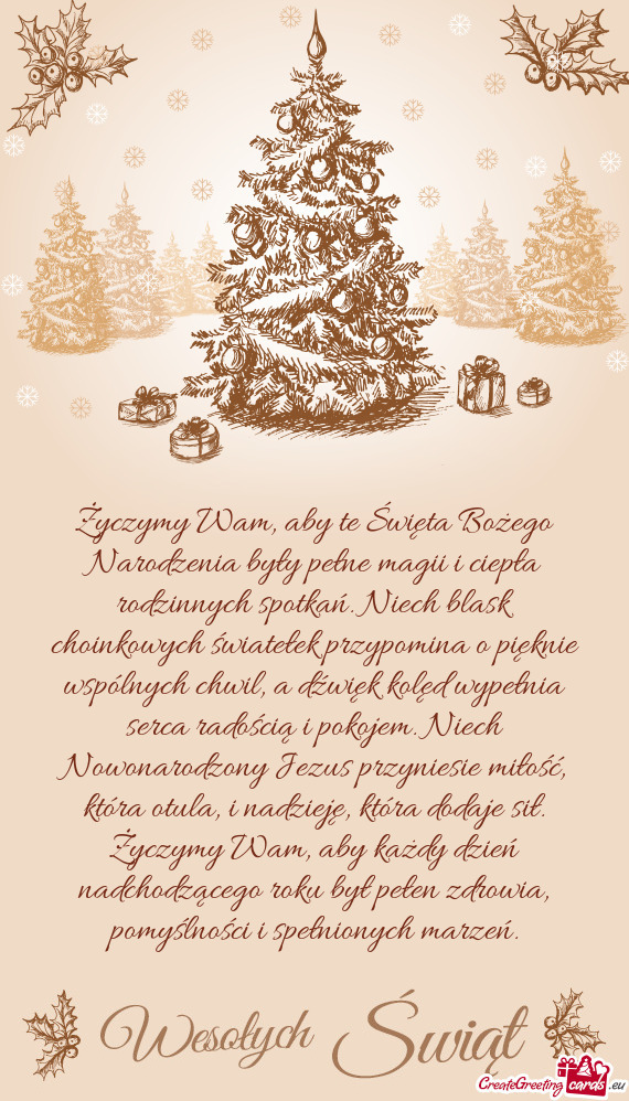 Życzymy Wam, aby te Święta Bożego Narodzenia były pełne magii i ciepła rodzinnych spotkań. N