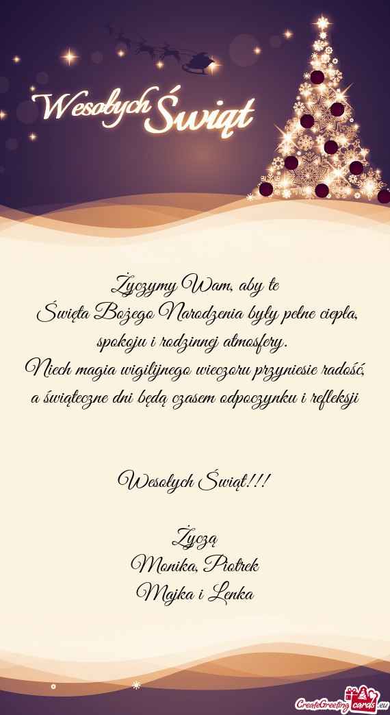 Życzymy Wam, aby te