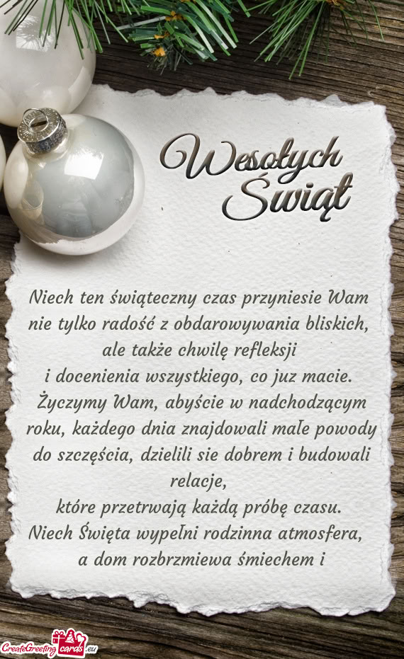 Życzymy Wam, abyście w nadchodzącym roku, każdego dnia znajdowali małe powody do szczęścia, d