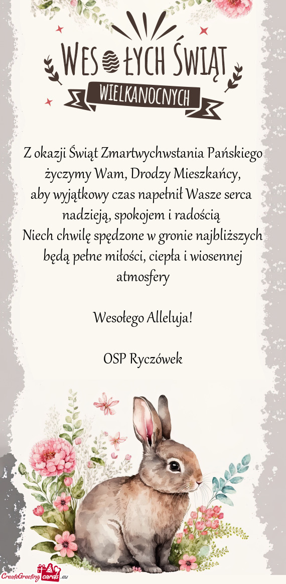 Życzymy Wam, Drodzy Mieszkańcy