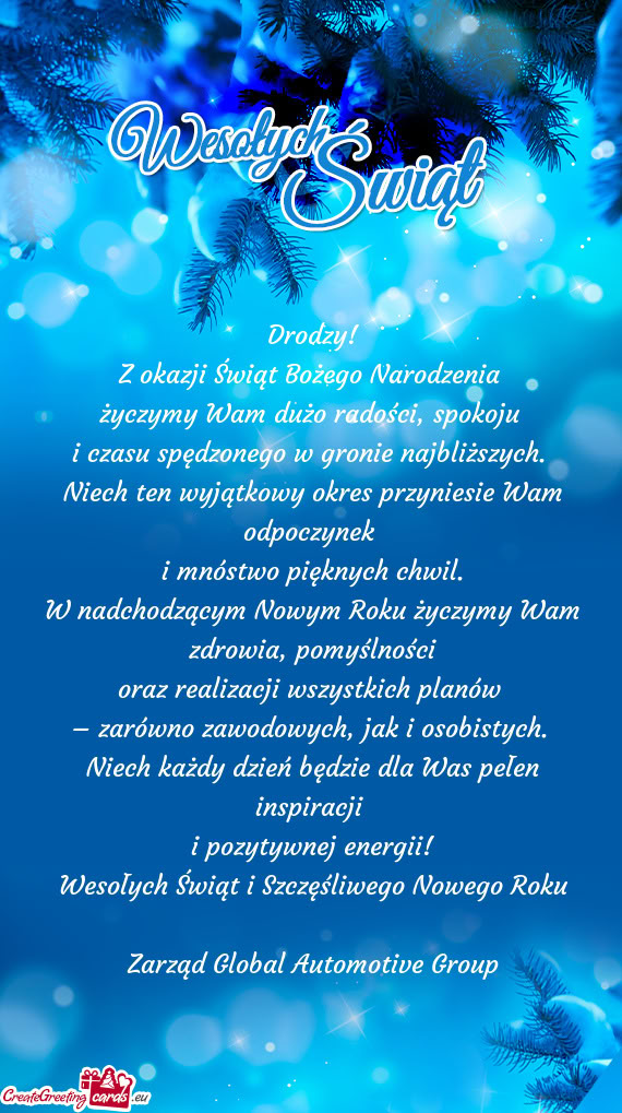 Życzymy Wam dużo radości, spokoju