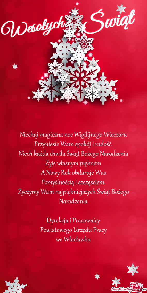 Życzymy Wam najpiękniejszych Świąt Bożego Narodzenia