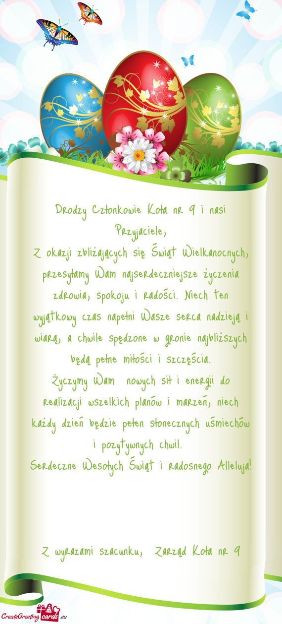 Życzymy Wam nowych sił i energii do realizacji wszelkich planów i marzeń, niech każdy dzień b