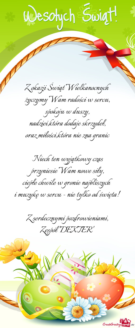 Życzymy Wam radości w sercu