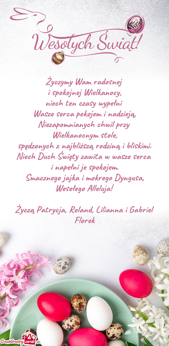 Życzymy Wam radosnej