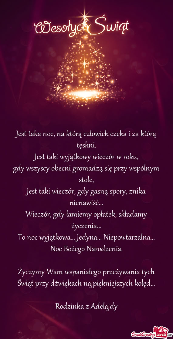 Życzymy Wam wspaniałego przeżywania tych Świąt przy dźwiękach najpiękniejszych kolęd…