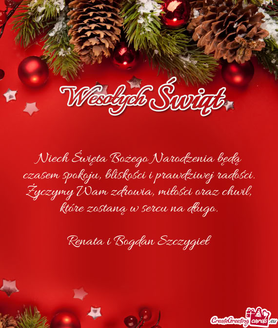 Życzymy Wam zdrowia, miłości oraz chwil, które zostaną w sercu na długo