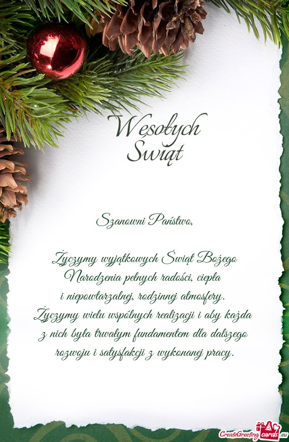 Życzymy wielu wspólnych realizacji i aby każda