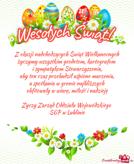 Życzymy wszystkim geodetom, kartografom