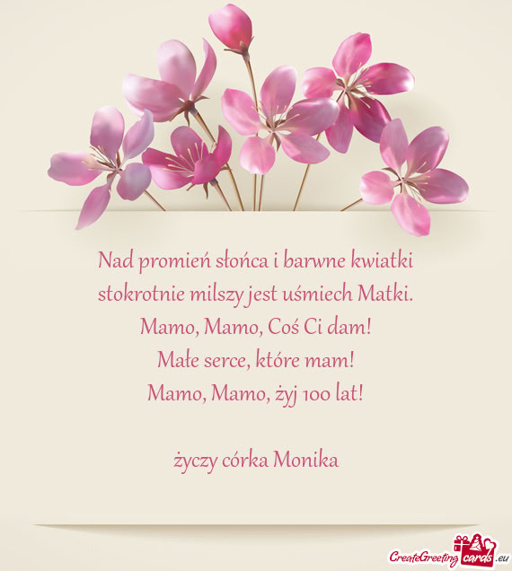 Żyj 100 lat! córka Monika